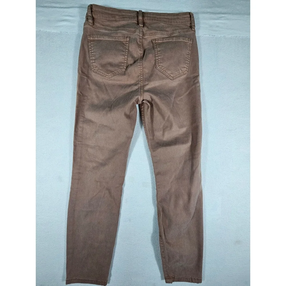 Buffalo David Bitton Havana High Rise Ankle Skinny Jeans‎ Mauve Brown 6/28